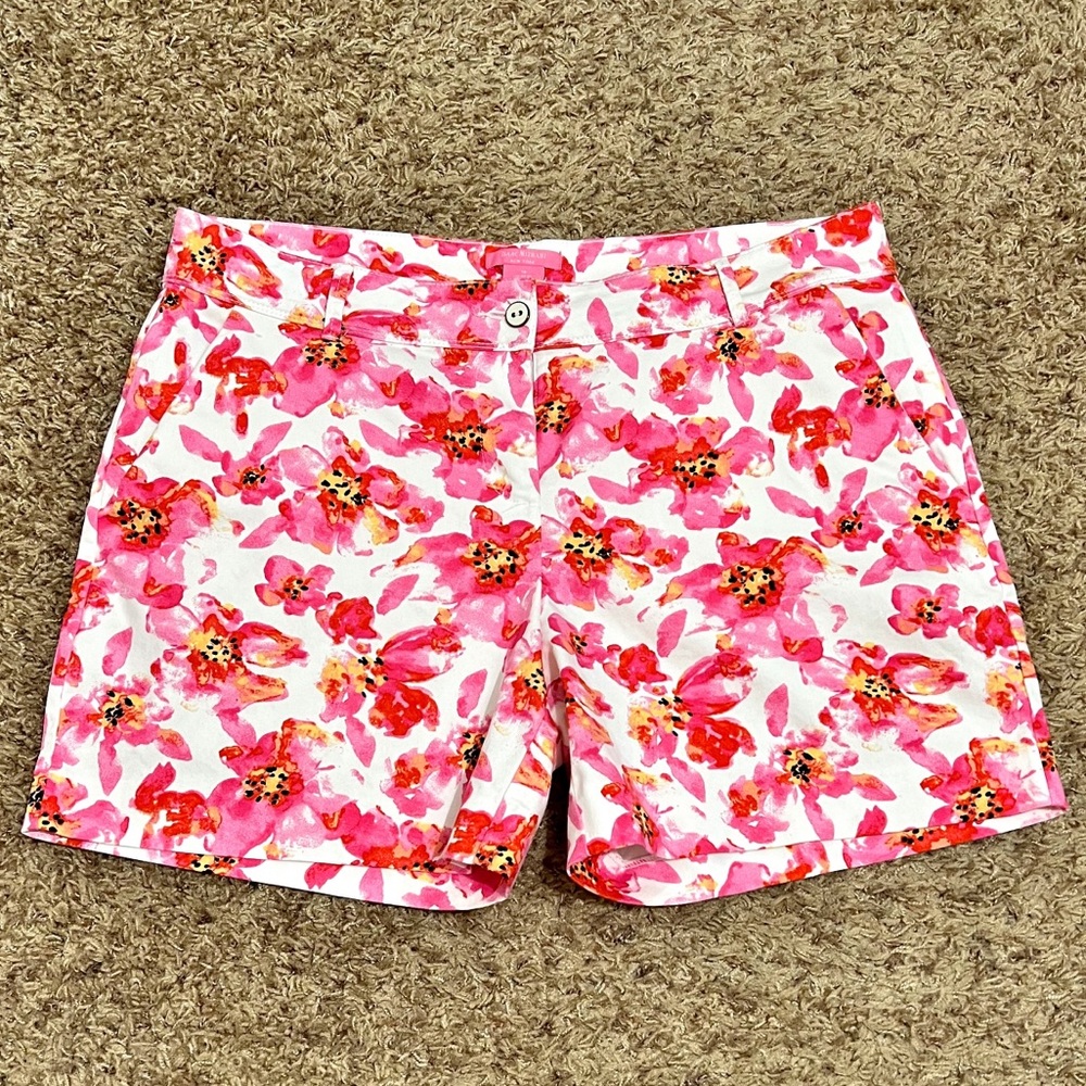 [Isaac Mizrahi] Multicolor Floral Print Shorts Summer Vacation Casual Size 16